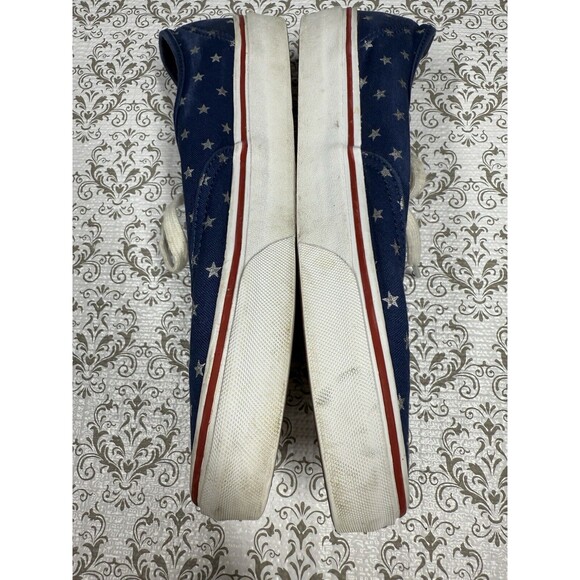 Vans Unisex Athletic Shoes Blue White Stars Low Top Lace Up Sneakers M 8 W‎ 9.5 - Picture 4 of 10